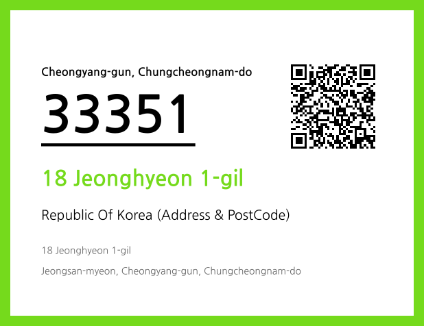 Address and Postal Code QR Code Image (CC BY 4.0)