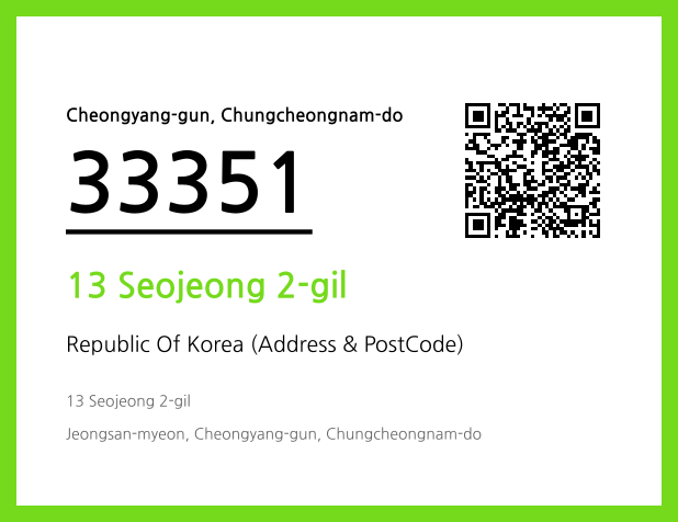 Address and Postal Code QR Code Image (CC BY 4.0)