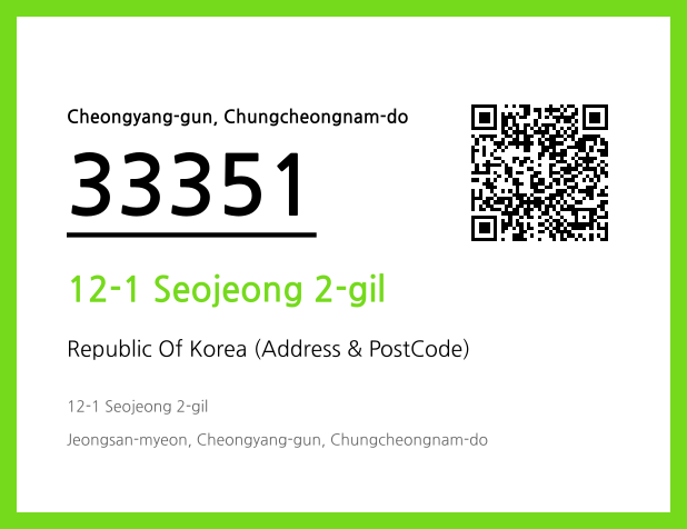 Address and Postal Code QR Code Image (CC BY 4.0)