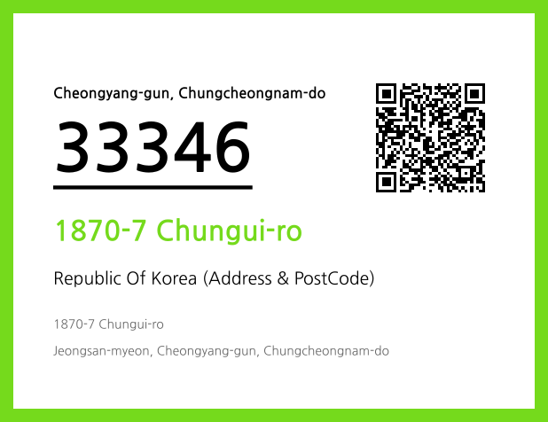 Address and Postal Code QR Code Image (CC BY 4.0)