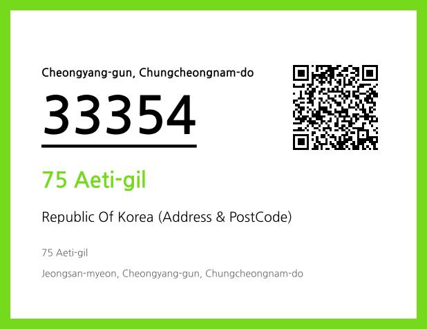 CC BY 4.0 Address and Postal Code QR Code Image (CC BY 4.0)