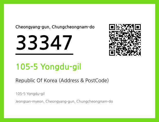 Address and Postal Code QR Code Image (CC BY 4.0)