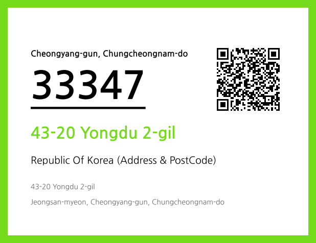 Address and Postal Code QR Code Image (CC BY 4.0)