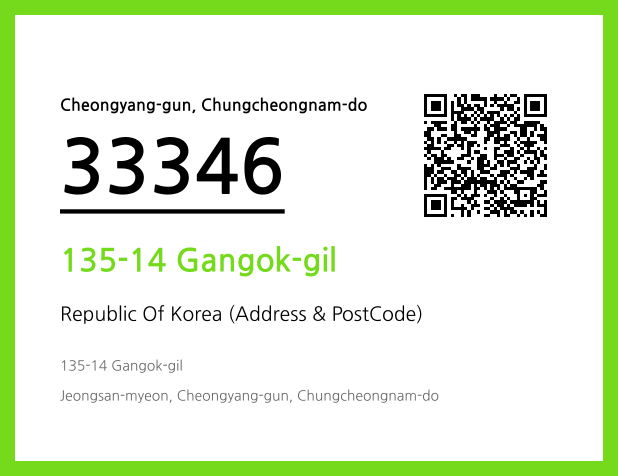 Address and Postal Code QR Code Image (CC BY 4.0)