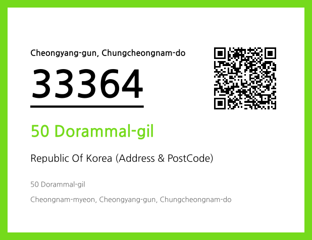 Address and Postal Code QR Code Image (CC BY 4.0)