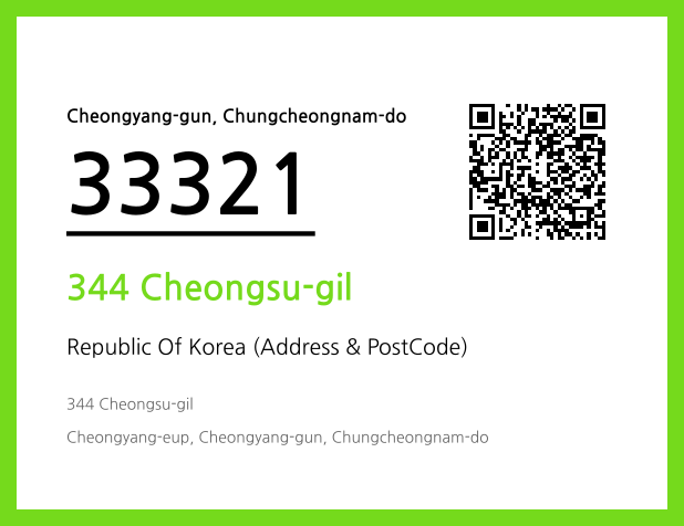 Address and Postal Code QR Code Image (CC BY 4.0)