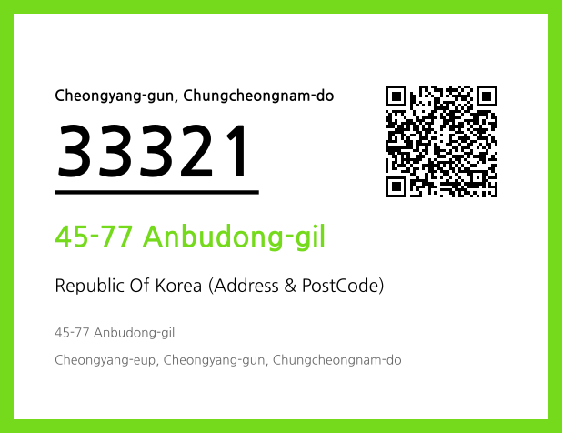 CC BY 4.0 Address and Postal Code QR Code Image (CC BY 4.0)