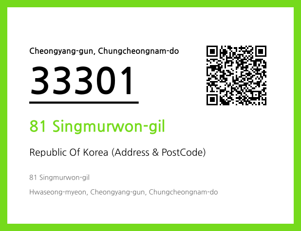 CC BY 4.0 Address and Postal Code QR Code Image (CC BY 4.0)