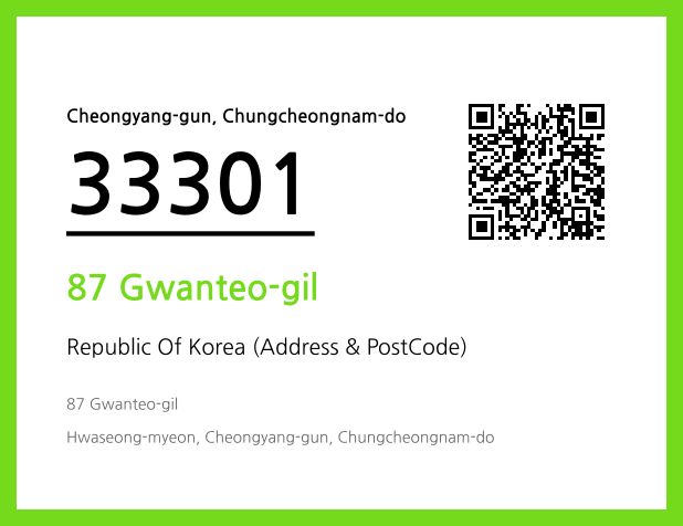 Address and Postal Code QR Code Image (CC BY 4.0)