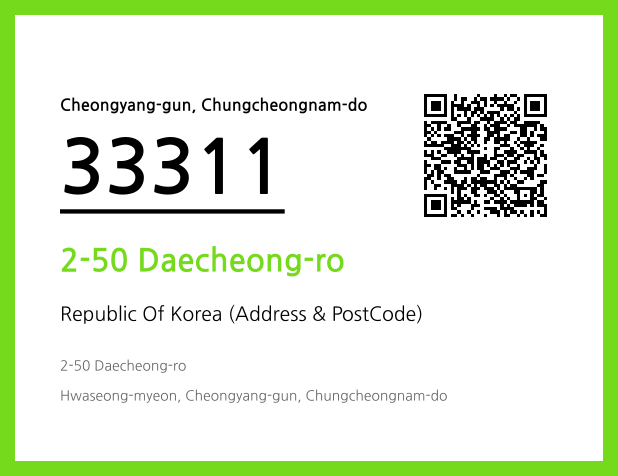 Address and Postal Code QR Code Image (CC BY 4.0)