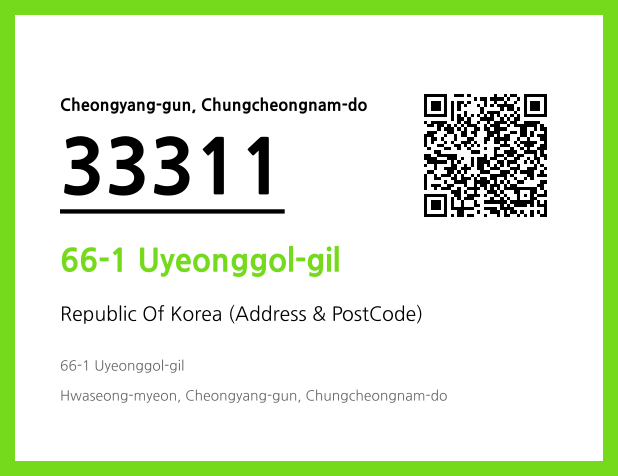 Address and Postal Code QR Code Image (CC BY 4.0)