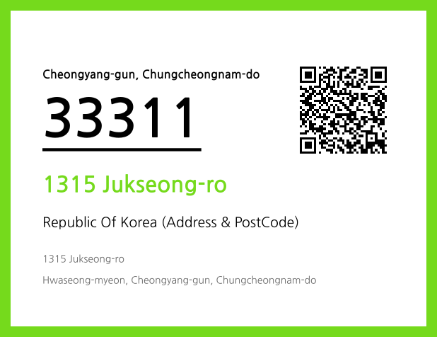 Address and Postal Code QR Code Image (CC BY 4.0)