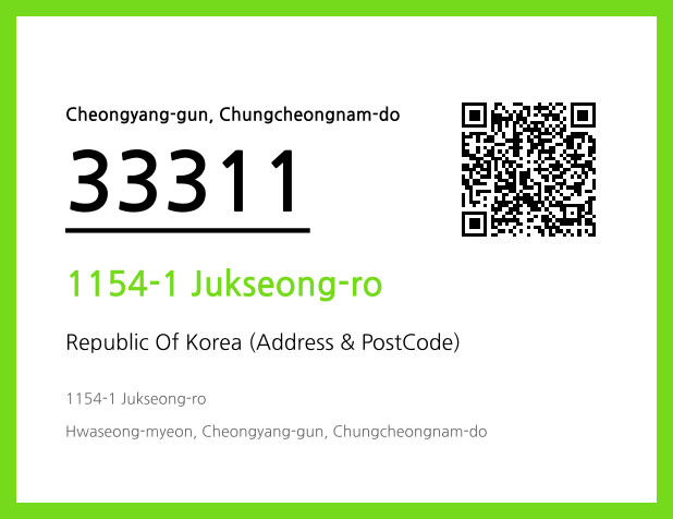 Address and Postal Code QR Code Image (CC BY 4.0)