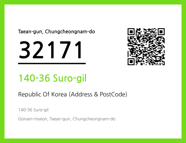 Address and Postal Code QR Code Image (CC BY 4.0)
