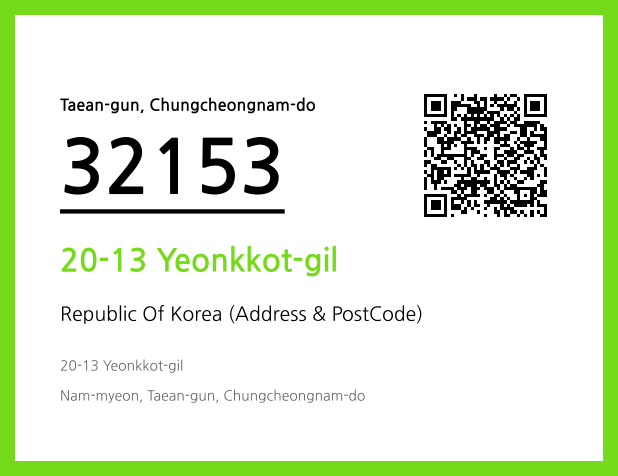 CC BY 4.0 Address and Postal Code QR Code Image (CC BY 4.0)