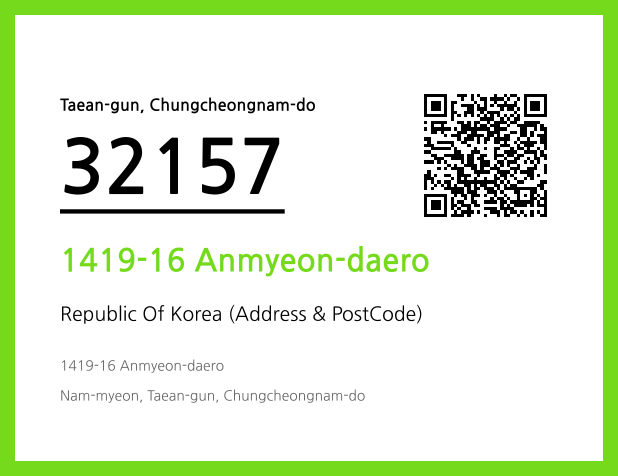 Address and Postal Code QR Code Image (CC BY 4.0)