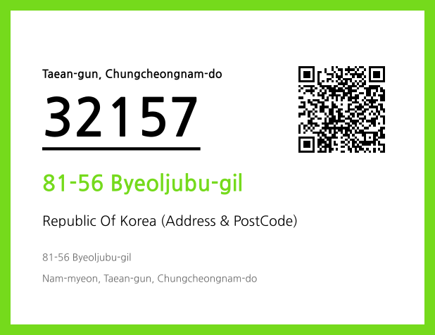 Address and Postal Code QR Code Image (CC BY 4.0)