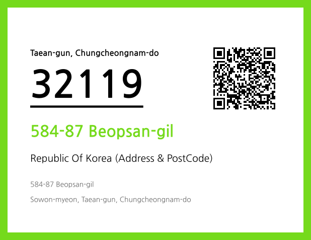 Address and Postal Code QR Code Image (CC BY 4.0)