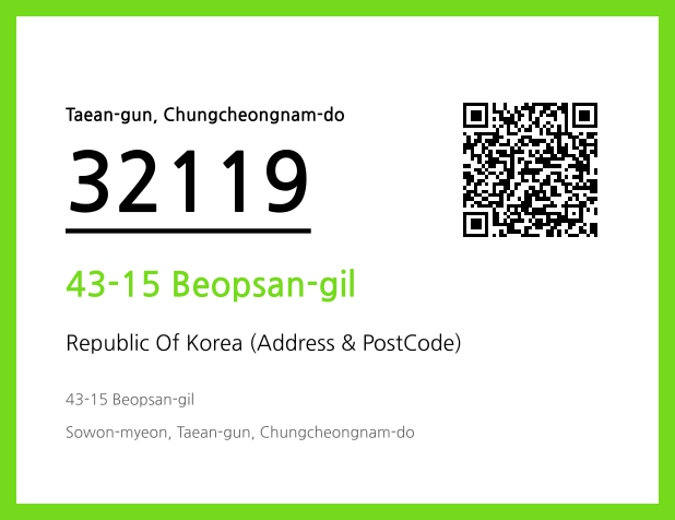 Address and Postal Code QR Code Image (CC BY 4.0)