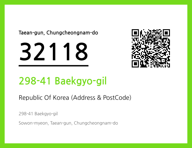 Address and Postal Code QR Code Image (CC BY 4.0)
