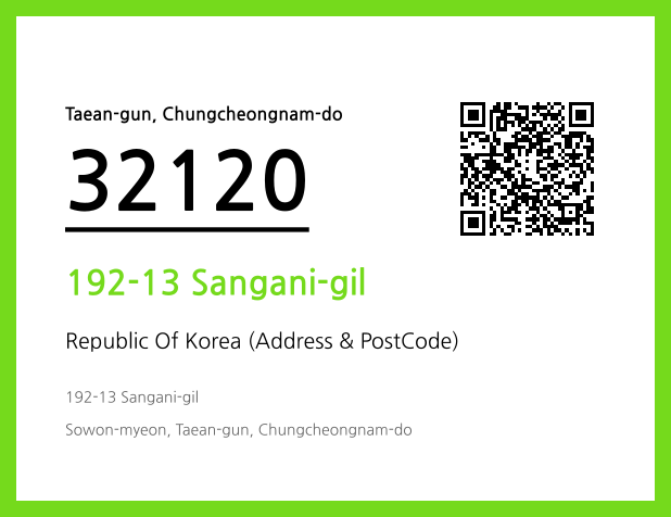 Address and Postal Code QR Code Image (CC BY 4.0)
