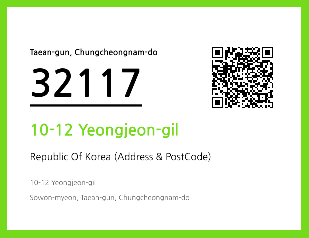 Address and Postal Code QR Code Image (CC BY 4.0)
