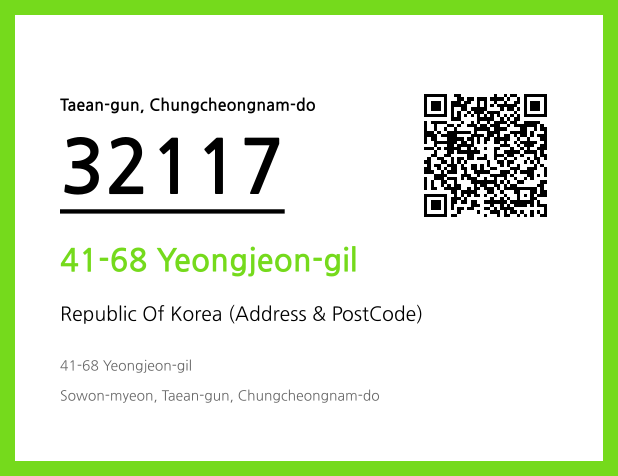 Address and Postal Code QR Code Image (CC BY 4.0)