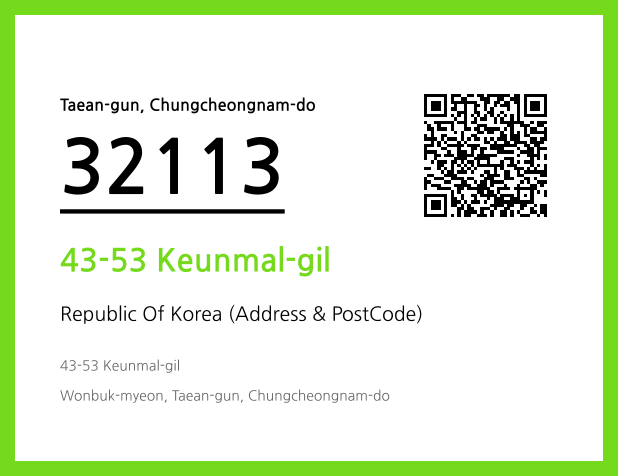Address and Postal Code QR Code Image (CC BY 4.0)