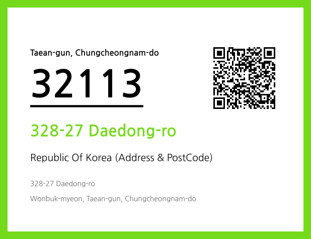 Address and Postal Code QR Code Image (CC BY 4.0)