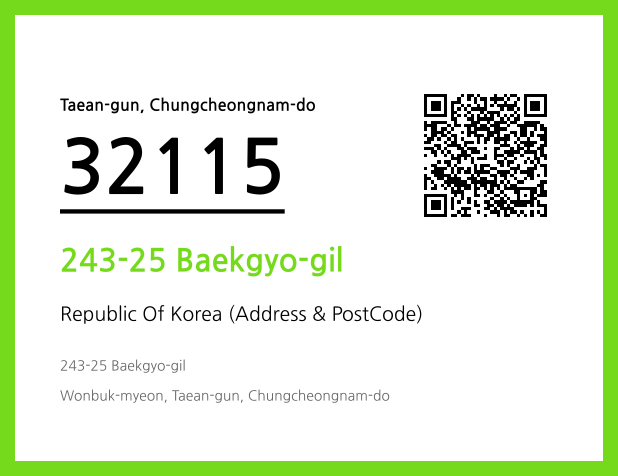 Address and Postal Code QR Code Image (CC BY 4.0)