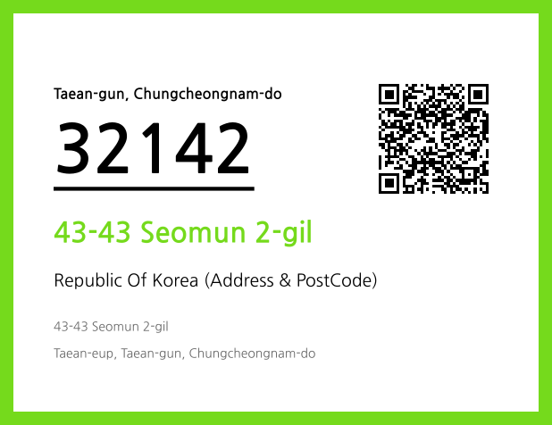 Address and Postal Code QR Code Image (CC BY 4.0)