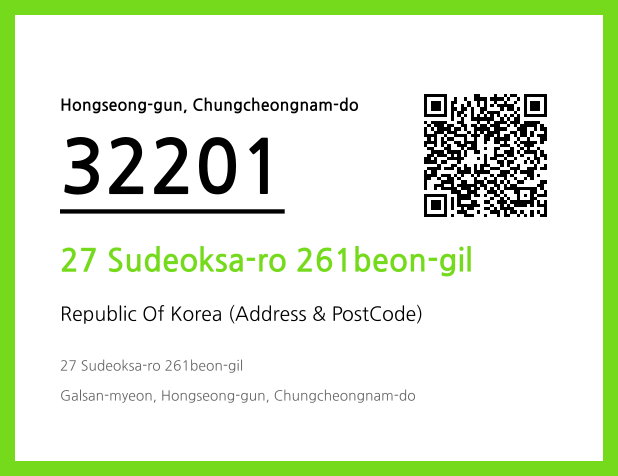 Address and Postal Code QR Code Image (CC BY 4.0)