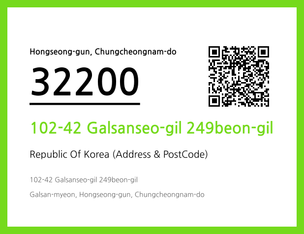 Address and Postal Code QR Code Image (CC BY 4.0)