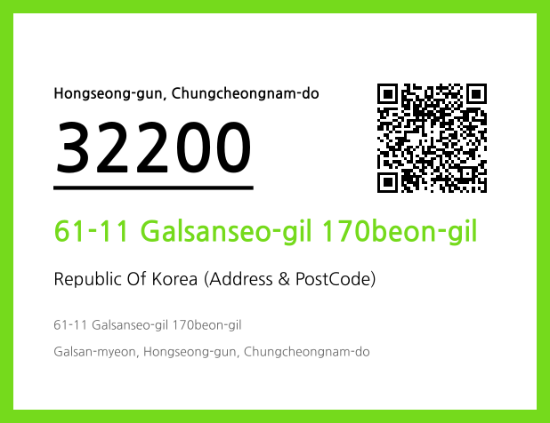 Address and Postal Code QR Code Image (CC BY 4.0)