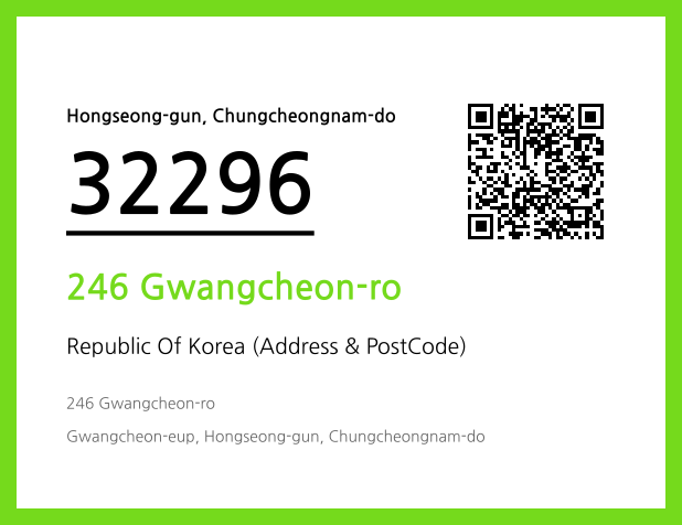 Address and Postal Code QR Code Image (CC BY 4.0)