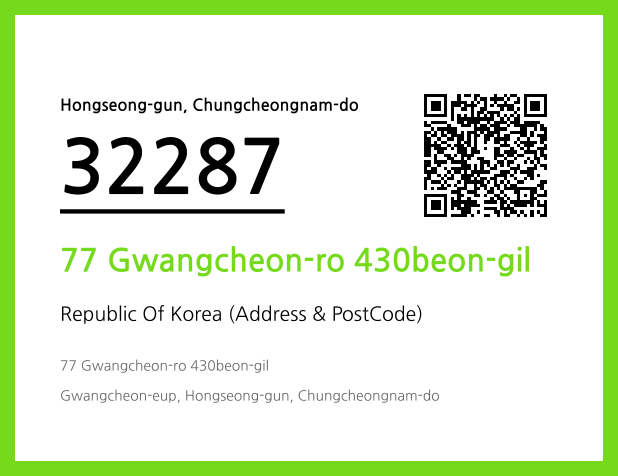 Address and Postal Code QR Code Image (CC BY 4.0)