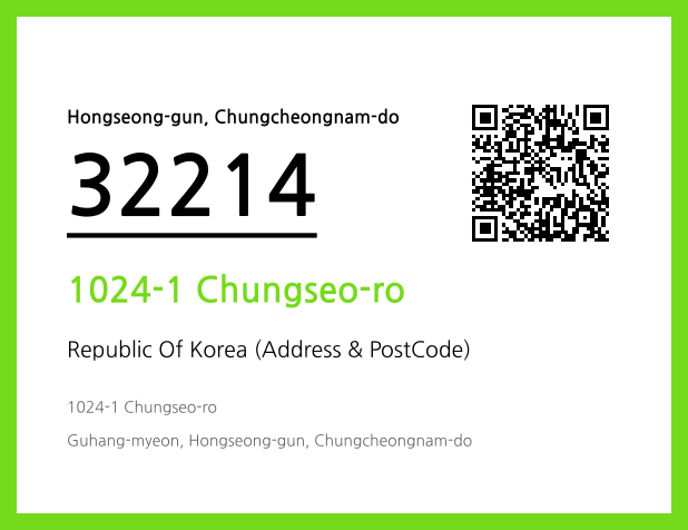 Address and Postal Code QR Code Image (CC BY 4.0)