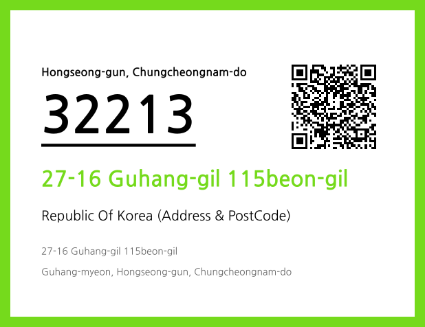 Address and Postal Code QR Code Image (CC BY 4.0)