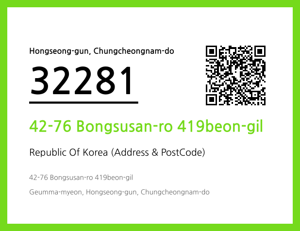 Address and Postal Code QR Code Image (CC BY 4.0)