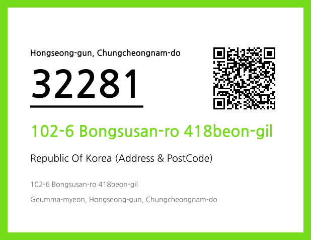 Address and Postal Code QR Code Image (CC BY 4.0)