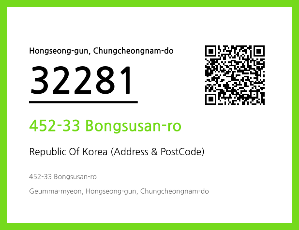 CC BY 4.0 Address and Postal Code QR Code Image (CC BY 4.0)