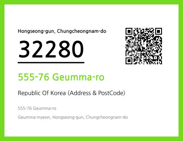 Address and Postal Code QR Code Image (CC BY 4.0)