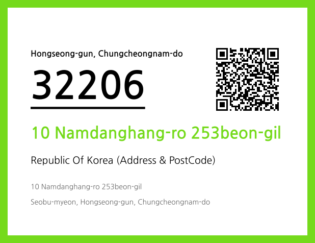 CC BY 4.0 Address and Postal Code QR Code Image (CC BY 4.0)