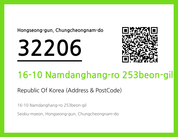 Address and Postal Code QR Code Image (CC BY 4.0)