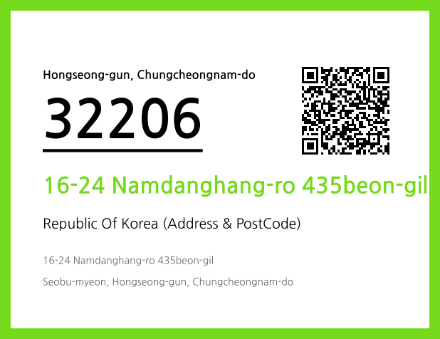 Address and Postal Code QR Code Image (CC BY 4.0)