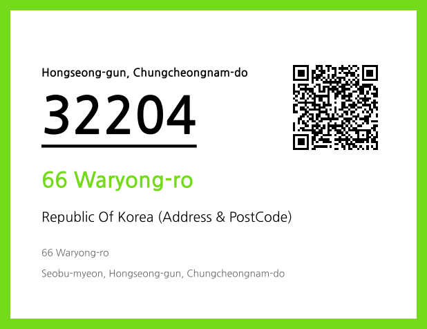 Address and Postal Code QR Code Image (CC BY 4.0)