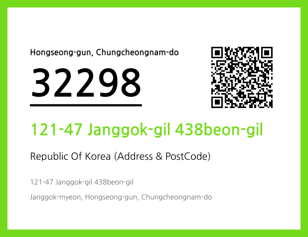 Address and Postal Code QR Code Image (CC BY 4.0)