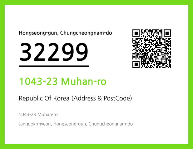 CC BY 4.0 Address and Postal Code QR Code Image (CC BY 4.0)