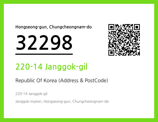 Address and Postal Code QR Code Image (CC BY 4.0)