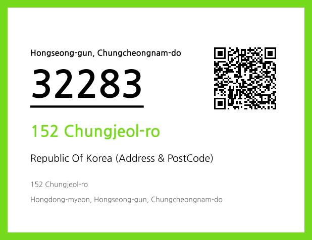 Address and Postal Code QR Code Image (CC BY 4.0)